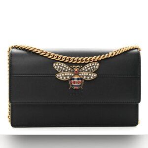 Gucci Queen Margaret Leather Wallet on Chain 530-121324
